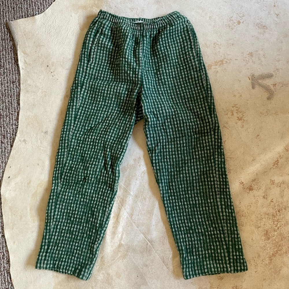 American Vintage XS green and white checkered pants. Worn twice.